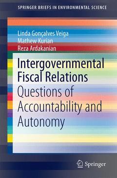 Couverture de l’ouvrage Intergovernmental Fiscal Relations