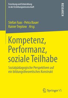 Cover of the book Kompetenz, Performanz, soziale Teilhabe