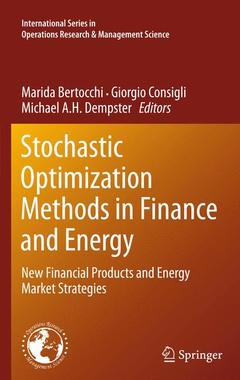 Couverture de l’ouvrage Stochastic Optimization Methods in Finance and Energy