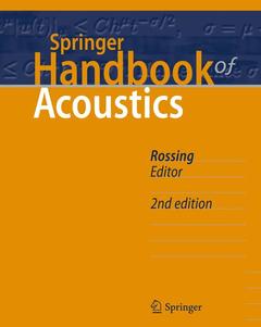 Couverture de l’ouvrage Springer Handbook of Acoustics