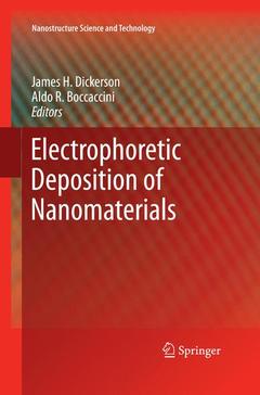 Couverture de l’ouvrage Electrophoretic Deposition of Nanomaterials