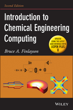 Couverture de l’ouvrage Introduction to Chemical Engineering Computing