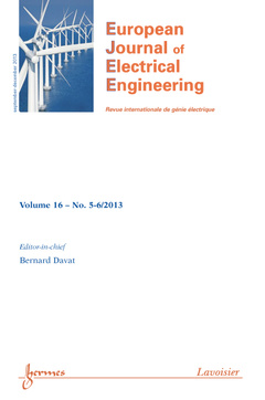 Couverture de l’ouvrage European Journal of Electrical Engineering Volume 16 N° 5-6/September-December 2013