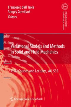Couverture de l’ouvrage Variational Models and Methods in Solid and Fluid Mechanics
