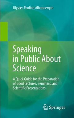 Couverture de l’ouvrage Speaking in Public About Science