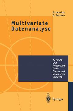 Couverture de l’ouvrage Multivariate Datenanalyse