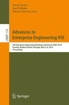 Couverture de l’ouvrage Advances in Enterprise Engineering VIII