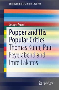 Couverture de l’ouvrage Popper and His Popular Critics