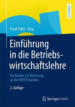Cover of the book Einführung in die Betriebswirtschaftslehre