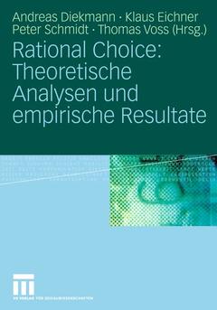 Couverture de l’ouvrage Rational Choice: Theoretische Analysen und empirische Resultate