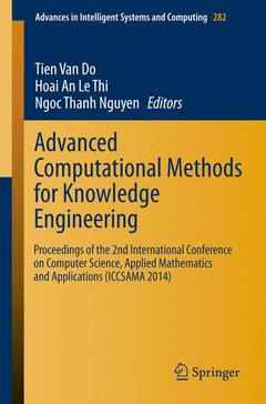 Couverture de l’ouvrage Advanced Computational Methods for Knowledge Engineering