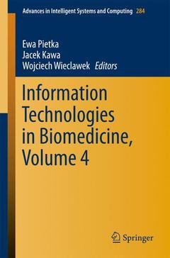 Couverture de l’ouvrage Information Technologies in Biomedicine, Volume 4