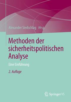 Cover of the book Methoden der sicherheitspolitischen Analyse