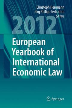 Cover of the book European Yearbook of International Economic Law 2012