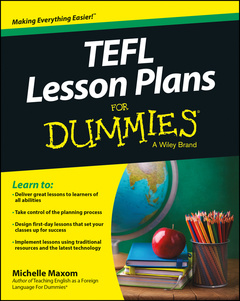 Couverture de l’ouvrage TEFL Lesson Plans For Dummies