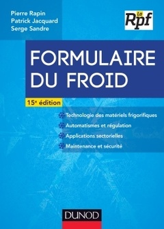 Cover of the book Formulaire du froid - 15e éd.