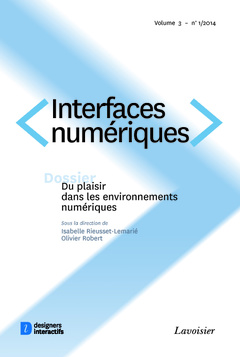 Couverture de l’ouvrage Interfaces numériques Volume 3 N° 1/Janvier-Avril 2014