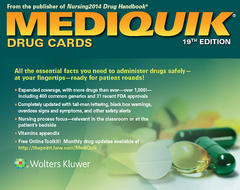 Couverture de l’ouvrage MediQuik Drug Cards