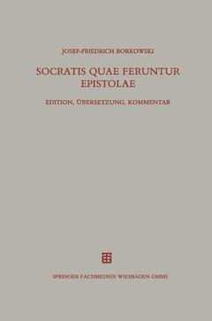 Couverture de l’ouvrage Socratis quae feruntur epistolae