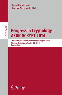 Couverture de l’ouvrage Progress in Cryptology – AFRICACRYPT 2014
