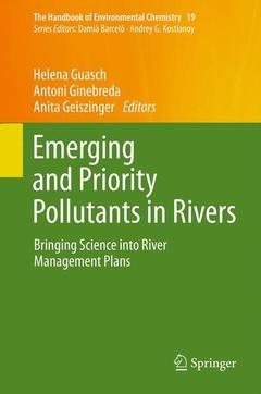Couverture de l’ouvrage Emerging and Priority Pollutants in Rivers