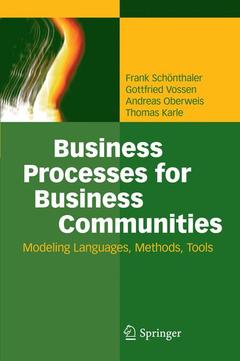 Couverture de l’ouvrage Business Processes for Business Communities