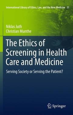 Cover of the book The Ethics of Screening in Health Care and Medicine