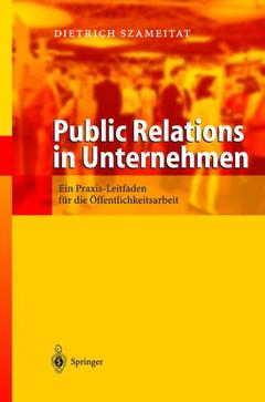 Couverture de l’ouvrage Public Relations in Unternehmen