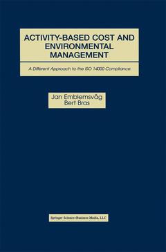 Cover of the book Activity-Based Cost and Environmental Management