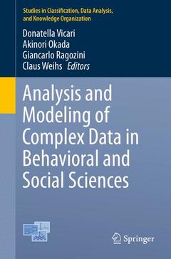 Couverture de l’ouvrage Analysis and Modeling of Complex Data in Behavioral and Social Sciences