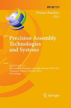 Couverture de l’ouvrage Precision Assembly Technologies and Systems