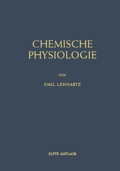 Couverture de l’ouvrage Einführung in die Chemische Physiologie