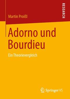 Couverture de l’ouvrage Adorno und Bourdieu
