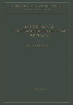 Couverture de l’ouvrage Entwicklungs- und Bewegungsphysiologie der Pflanze