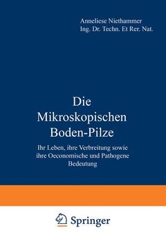 Couverture de l’ouvrage Die Mikroskopischen Boden-Pilze