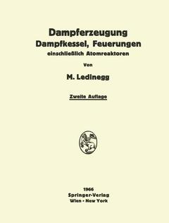 Couverture de l’ouvrage Dampferzeugung Dampfkessel, Feuerungen