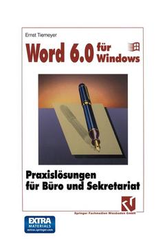 Couverture de l’ouvrage Word 6.0 für Windows