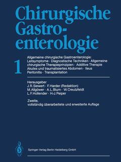 Couverture de l’ouvrage Chirurgische Gastroenterologie