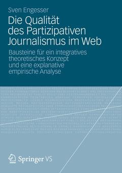 Couverture de l’ouvrage Die Qualität des Partizipativen Journalismus im Web