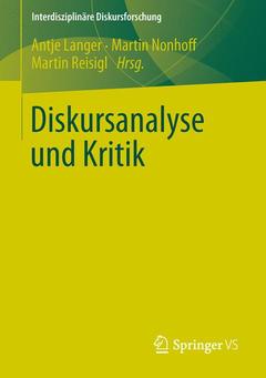 Cover of the book Diskursanalyse und Kritik