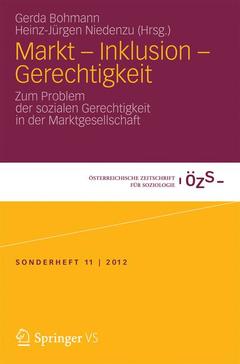 Cover of the book Markt - Inklusion - Gerechtigkeit