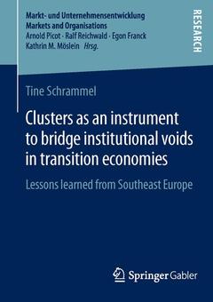 Couverture de l’ouvrage Clusters as an instrument to bridge institutional voids in transition economies