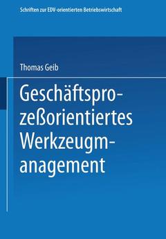 Couverture de l’ouvrage Geschäftsprozeßorientiertes Werkzeugmanagement