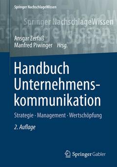 Couverture de l’ouvrage Handbuch Unternehmenskommunikation