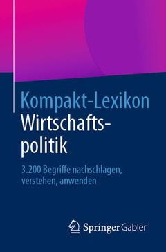 Couverture de l’ouvrage Kompakt-Lexikon Wirtschaftspolitik