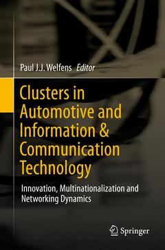 Couverture de l’ouvrage Clusters in Automotive and Information & Communication Technology