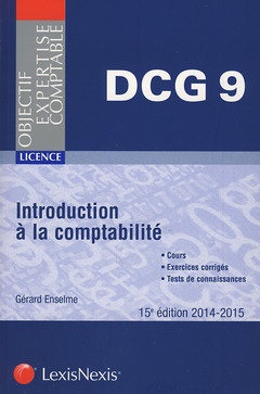 Couverture de l’ouvrage DCG 9. Introduction à la comptabilité 2014 - 2015