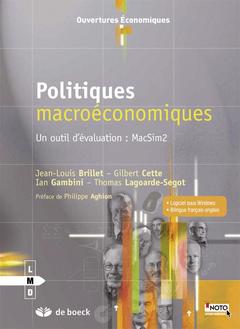 Couverture de l’ouvrage Politiques macroéconomiques
