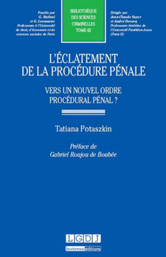 Cover of the book l'éclatement de la procédure pénale