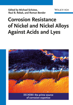 Couverture de l’ouvrage Corrosion Resistance of Nickel and Nickel Alloys Against Acids and Lyes